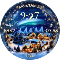 Animated North Pole watch face