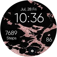 Bright Marble watch face