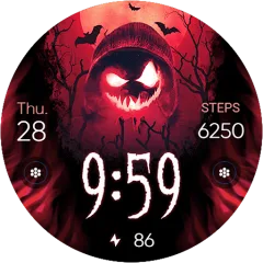 Evil Halloween watch face
