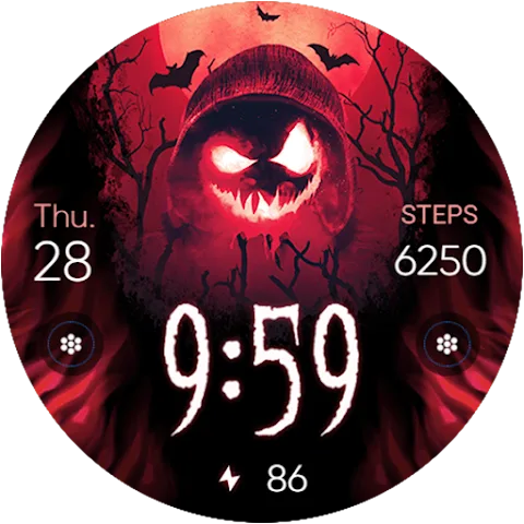 Evil Halloween watch face