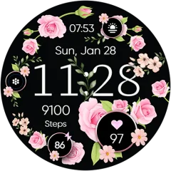 Flowers Frame watch face