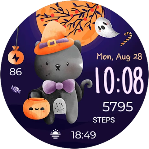 Halloween Story watch face