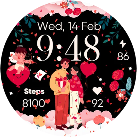 My Valentine watch face