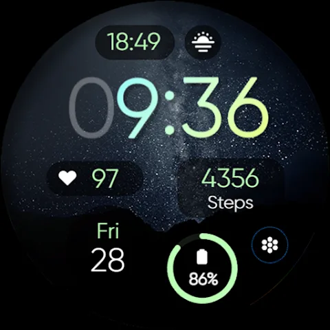 Outdoor watch face