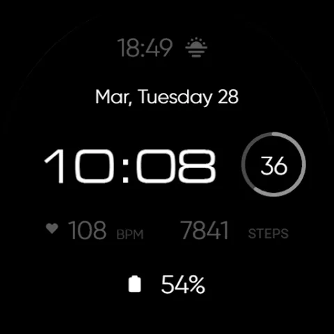 RE16 watch face