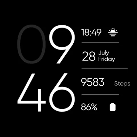 RE27 watch face
