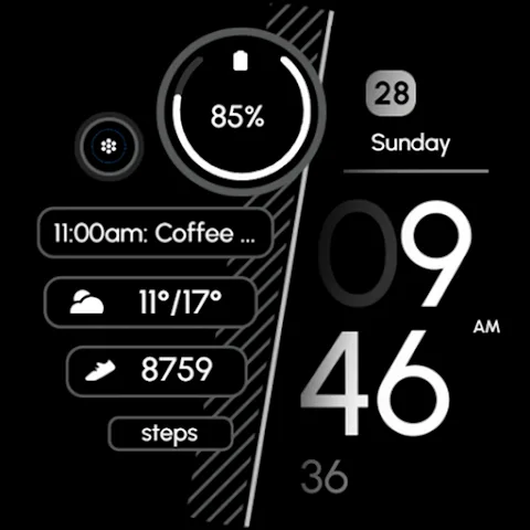 RE55 watch face
