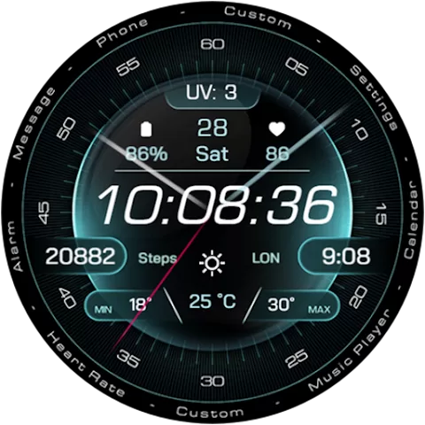 RE63 watch face