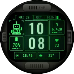 Retro-CTR watch face