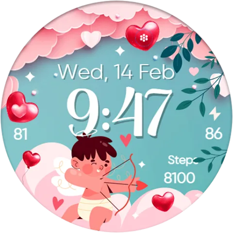 V-Day Cupid watch face