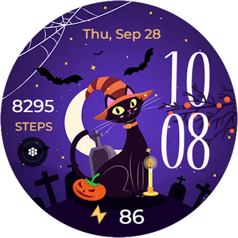 Halloween Cat watch face